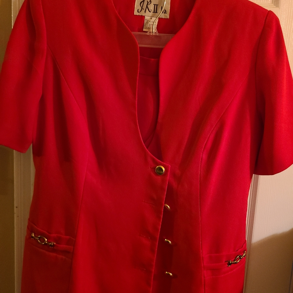 Red 2pc suit